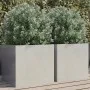 Jardineras 2 unidades acero inoxidable plateado 42x40x39 cm de , Maceteros y jardineras - Ref: Foro24-841556, Precio: 89,08 €...