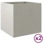 Jardineras 2 unidades acero inoxidable plateado 42x40x39 cm de , Maceteros y jardineras - Ref: Foro24-841556, Precio: 89,08 €...