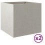 Pflanzgefäße 2 Stück Edelstahl silber 42x40x39 cm von , Töpfe und Pflanzgefäße - Ref: Foro24-841556, Preis: 109,77 €, Rabatt: %