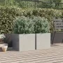 Jardineras 2 unidades acero inoxidable plateado 42x40x39 cm de , Maceteros y jardineras - Ref: Foro24-841556, Precio: 89,08 €...