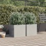 Pflanzgefäße 2 Stück Edelstahl silber 42x40x39 cm von , Töpfe und Pflanzgefäße - Ref: Foro24-841556, Preis: 109,77 €, Rabatt: %