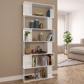 Glossy white shelving/space divider 80x24x192 cm by vidaXL, Bookcases and shelves - Ref: Foro24-800096, Price: 101,12 €, Disc...