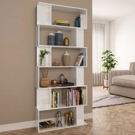 Glossy white shelving/space divider 80x24x192 cm by vidaXL, Bookcases and shelves - Ref: Foro24-800096, Price: 99,60 €, Disco...