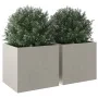 Pflanzgefäße 2 Stück Edelstahl silber 49x47x46 cm von , Töpfe und Pflanzgefäße - Ref: Foro24-841568, Preis: 139,53 €, Rabatt: %