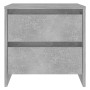 Betongrauer Nachttisch aus Holzwerkstoff, 45 x 34,5 x 44,5 cm von vidaXL, Nachttische - Ref: Foro24-809853, Preis: 46,69 €, R...