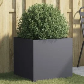 Anthracite cold rolled steel planter 49x47x46 cm by , Pots and planters - Ref: Foro24-841563, Price: 59,59 €, Discount: %