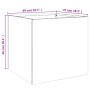 Anthracite cold rolled steel planter 49x47x46 cm by , Pots and planters - Ref: Foro24-841563, Price: 63,10 €, Discount: %