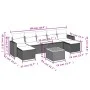 Garden sofa set with beige cushions, 8 pieces, PE rattan. by , Modular outdoor sofas - Ref: Foro24-3224253, Price: 430,71 €, ...