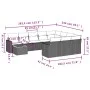 Garden sofa set 11 pieces with beige synthetic rattan cushions by , Modular outdoor sofas - Ref: Foro24-3224309, Price: 671,1...