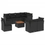 8-piece garden sofa set with black synthetic rattan cushions by , Garden sets - Ref: Foro24-3223738, Price: 586,05 €, Discoun...