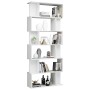 Glänzend weißes Regal/Raumteiler 80x24x192 cm von vidaXL, Bücherregale und Regale - Ref: Foro24-800096, Preis: 101,12 €, Raba...
