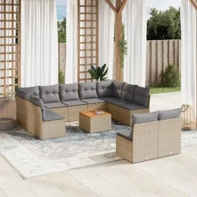 Garden sofa set 12 pieces and brown synthetic rattan cushions by , Garden sets - Ref: Foro24-3223889, Price: 671,99 €, Discou...