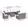 Set mit 9 Gartensofas mit beigen Kissen aus synthetischem Rattan von , Gartensets - Ref: Foro24-3224162, Preis: 530,62 €, Rab...