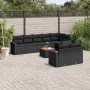 Set de sofás de jardín 8 piezas y cojines ratán sintético negro de , Conjuntos de jardín - Ref: Foro24-3224207, Precio: 603,0...