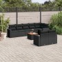 Set de sofás de jardín 8 piezas y cojines ratán sintético negro de , Conjuntos de jardín - Ref: Foro24-3224207, Precio: 588,9...