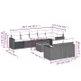 8-piece garden sofa set with black synthetic rattan cushions by , Garden sets - Ref: Foro24-3224207, Price: 604,43 €, Discoun...