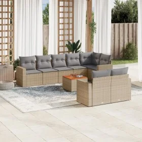 Set mit 9 Gartensofas mit beigen Kissen aus synthetischem Rattan von , Gartensets - Ref: Foro24-3224211, Preis: 582,66 €, Rab...