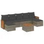 8-piece garden sofa set and gray synthetic rattan cushions by , Garden sets - Ref: Foro24-3260324, Price: 460,45 €, Discount: %
