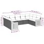 9-teiliges Gartensofa-Set mit beigen synthetischen Rattankissen von , Gartensets - Ref: Foro24-3260358, Preis: 604,36 €, Raba...