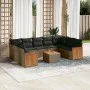 Set mit 10 Gartensofas mit Kissen synthetisches Rattangrau von , Gartensets - Ref: Foro24-3260366, Preis: 618,75 €, Rabatt: %