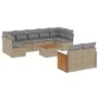 Gartensofa-Set mit beigen Kissen, 10-teilig, synthetisches Rattan von , Gartensets - Ref: Foro24-3260379, Preis: 645,29 €, Ra...