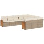 Juego de sofás jardín con cojines beige 10 pzas ratán sintético by , Garden sets - Ref: Foro24-3260420, Price: 643,32 €, Disc...