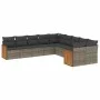 Garden sofa set 10 pieces with gray synthetic rattan cushions by , Garden sets - Ref: Foro24-3260436, Price: 624,31 €, Discou...