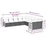 Garden sofa set 10 pieces with gray synthetic rattan cushions by , Garden sets - Ref: Foro24-3260436, Price: 624,31 €, Discou...