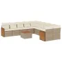 Garden sofa set 11 pieces with beige synthetic rattan cushions by , Garden sets - Ref: Foro24-3260441, Price: 720,18 €, Disco...