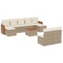 Set Gartensofas mit beigen Kissen 10 Stück synthetisches Rattan von , Gartensets - Ref: Foro24-3260462, Preis: 620,11 €, Raba...