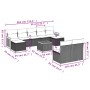 Set Gartensofas mit beigen Kissen 10 Stück synthetisches Rattan von , Gartensets - Ref: Foro24-3260462, Preis: 620,11 €, Raba...