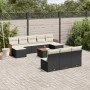 Garden sofa set 11 pieces and black synthetic rattan cushions by , Garden sets - Ref: Foro24-3260474, Price: 584,74 €, Discou...