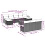 Garden sofa set 11 pieces with beige synthetic rattan cushions by , Garden sets - Ref: Foro24-3260476, Price: 644,07 €, Disco...