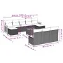 Garden sofa set 11 pieces with beige synthetic rattan cushions by , Garden sets - Ref: Foro24-3260476, Price: 678,63 €, Disco...