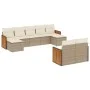 9-piece garden sofa set with beige synthetic rattan cushions by , Garden sets - Ref: Foro24-3260483, Price: 639,09 €, Discoun...