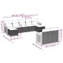 9-piece garden sofa set with beige synthetic rattan cushions by , Garden sets - Ref: Foro24-3260483, Price: 639,09 €, Discoun...