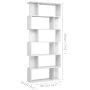 Glossy white shelving/space divider 80x24x192 cm by vidaXL, Bookcases and shelves - Ref: Foro24-800096, Price: 99,60 €, Disco...