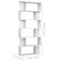 Glänzend weißes Regal/Raumteiler 80x24x192 cm von vidaXL, Bücherregale und Regale - Ref: Foro24-800096, Preis: 101,12 €, Raba...