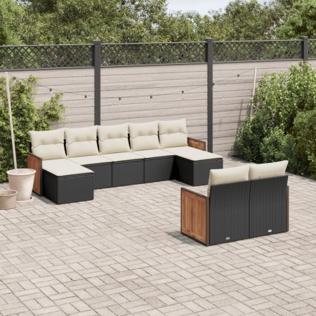 8-piece garden sofa set with black synthetic rattan cushions by , Garden sets - Ref: Foro24-3260481, Price: 544,69 €, Discoun...