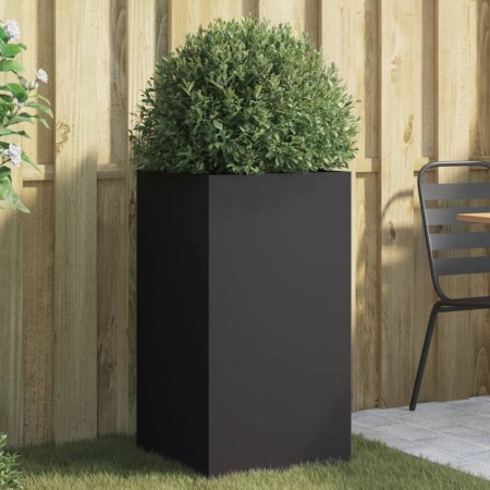Jardinera de acero laminado en frío negro 42x38x75 cm de , Maceteros y jardineras - Ref: Foro24-841577, Precio: 73,94 €, Desc...