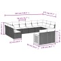 Garden sofa set 12 pieces and brown synthetic rattan cushions by , Garden sets - Ref: Foro24-3260525, Price: 839,12 €, Discou...