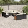 14-teiliges Gartensofa-Set mit schwarzen synthetischen Rattankissen von , Gartensets - Ref: Foro24-3260544, Preis: 823,86 €, ...
