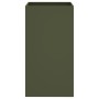 Cold-rolled steel planter in olive green, 42x38x75 cm. by , Pots and planters - Ref: Foro24-841580, Price: 67,81 €, Discount: %