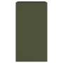 Cold-rolled steel planter in olive green, 42x38x75 cm. by , Pots and planters - Ref: Foro24-841580, Price: 67,81 €, Discount: %