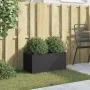 Pflanzkübel aus kaltgewalztem Stahl in Schwarz 62x30x29 cm von , Töpfe und Pflanzgefäße - Ref: Foro24-841589, Preis: 49,83 €,...