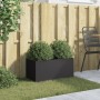 Pflanzkübel aus kaltgewalztem Stahl in Schwarz 62x30x29 cm von , Töpfe und Pflanzgefäße - Ref: Foro24-841589, Preis: 56,80 €,...
