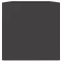 Pflanzkübel aus kaltgewalztem Stahl in Schwarz 62x30x29 cm von , Töpfe und Pflanzgefäße - Ref: Foro24-841589, Preis: 49,83 €,...