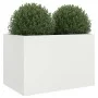 Kaltgewalztes Stahl-Pflanzgefäß weiß 62x40x39 cm von , Töpfe und Pflanzgefäße - Ref: Foro24-841596, Preis: 54,39 €, Rabatt: %