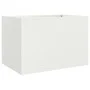 Cold-rolled white steel planter 62x40x39 cm by , Pots and planters - Ref: Foro24-841596, Price: 54,35 €, Discount: %