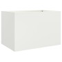Jardinera de acero laminado en frío blanco 62x40x39 cm